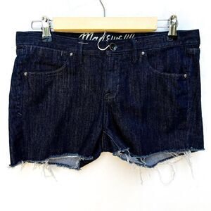 Madewell Dark Wash Denim Jean Cutoff Shorts